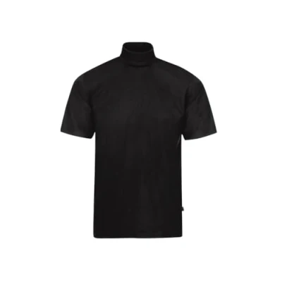 Afbeelding van Trigema Heren T shirt met opstaande kraag, zwart (008), L