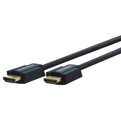 Afbeelding van Clicktronic HDMI 2.1 Kabel 8K 60Hz Verguld 0,5 meter Zwart