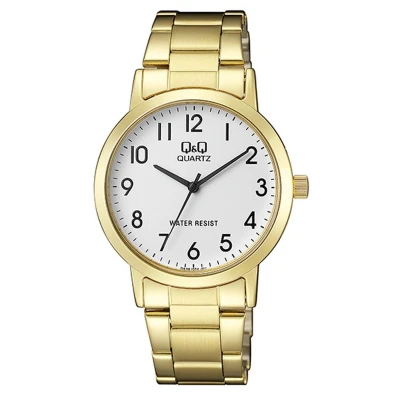 Afbeelding van mooi horloge van het merk Q&amp;Q met duidelijke wijzerplaat QA38J004Y