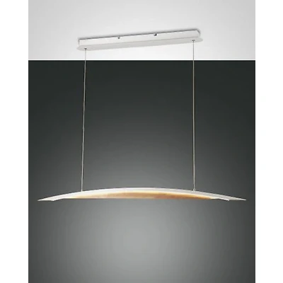 Afbeelding van Fabas Luce Cordoba hanglamp, lengte 110 cm, metaal/hout, dimbaar