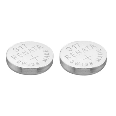 Afbeelding van 2 x Renata 317 horloge batterij Zwitserse productie zilveroxide 1,5V (SR516SW)