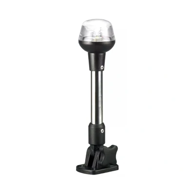 Afbeelding van Allpa led rondschijnend toplicht, 12v, 360graden, 1x 0,5w, zwart huis met heldere lens, h=635mm