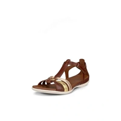 Afbeelding van ECCO Flash Sandalen, Dames, Maat: 36, Mink gold hammered bronze Leer