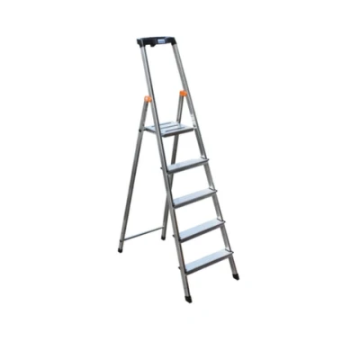 Afbeelding van Krause 126337 Aluminium Ladder Werkhoogte (max.): 3.05 m Zilver DIN EN 131 4.7 kg 5 treden