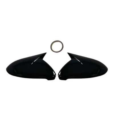Afbeelding van Spiegelafdekkingen Voor VW Golf 7 MK7 MK7.5 GTI R GTE GTD 2014 2019 Vervanging Side Achteruitkijkspiegel Cap Wing Zijspiegel Cover Achteruitkijkspiegeldeksel(Bright black)