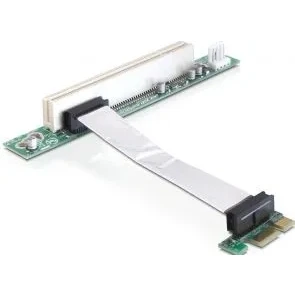 Afbeelding van PCIe riser kaart x1 &gt; PCI 32 bit met kabel 9cm Delock
