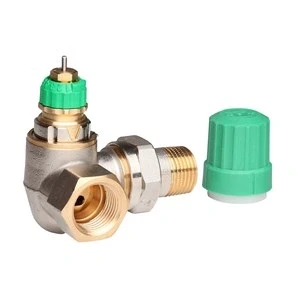 Afbeelding van Danfoss RA DV thermostaatkraan 1/2&quot; dubbelhaaks links. Artikelnr: 013G7720