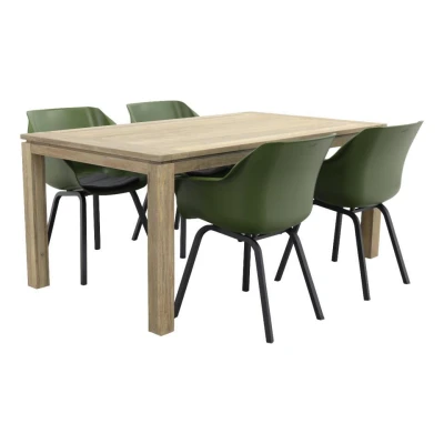 Afbeelding van Hartman Sophie Element Mosgroen/Rome grey 170 cm. tuinset 5 delig