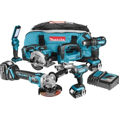 Afbeelding van Makita DLX6058T Comboset 18v Li ion met 3x 5.0Ah accu&quot;;s