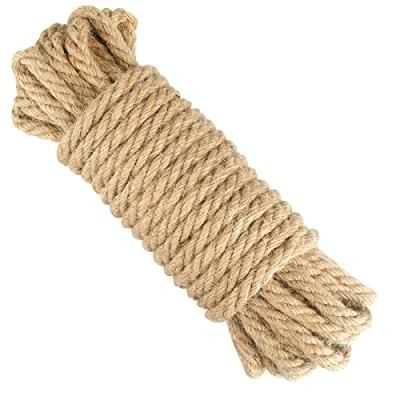 Afbeelding van KINGLAKE 10mm Sterke Hennep Touw, 4 Lagen 10 M Dikke Tuin Jute Touw String Art Craft Voor Gift Verpakking Bundelen