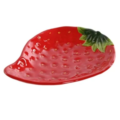 Afbeelding van Schotel Home ESPRIT Rood Keramiek Modern 23,5 x 18 4,5 cm