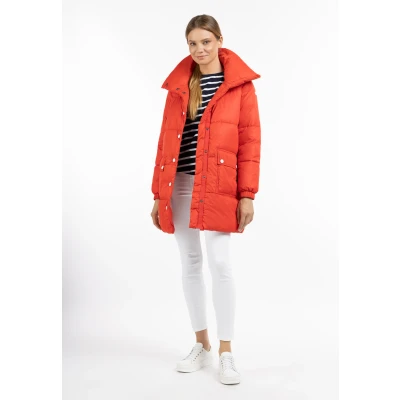 Afbeelding van Gewatteerde doorgestikte jas DREIMASTER S / Rode Koraal 100% Polyester