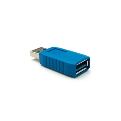 Afbeelding van System S USB 3.0 adapter type A male naar female kabel in blauw