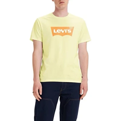 Afbeelding van Levi&#039;s Graphic Crewneck Bw FILL SSNL Tshirt print, Heren, Maat: Small, t3 extension rumb