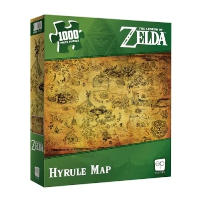 Afbeelding van the Legend of Zelda: &quot;Hyrule Map&quot; Puzzel 1000 Stukjes Breath Wild
