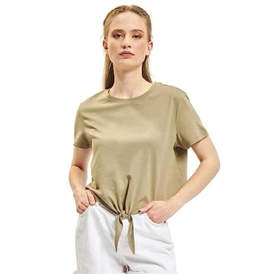 Afbeelding van ONLY Onlmay S/S Short Knot Top JRS T shirt voor dames, zeemeermin, M