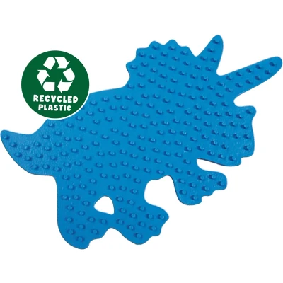 Afbeelding van Green Beedz Strijkkralen legbord triceratops dino