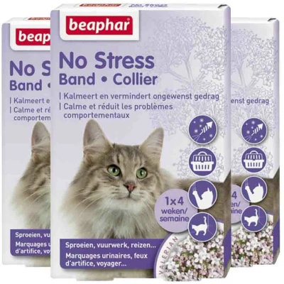 Afbeelding van 3x Beaphar No Stress Halsband Kat