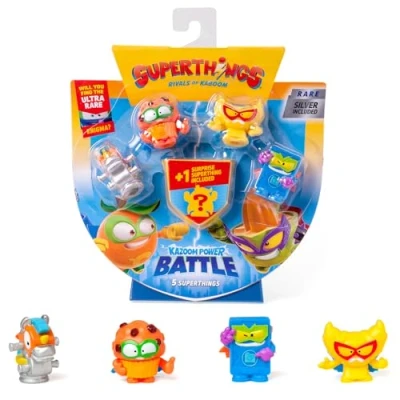Afbeelding van SuperThings KAZOOM Power Battle 5 stuks bevat (inclusief 1 verrassingsfiguur en zilveren kapitein), x 6
