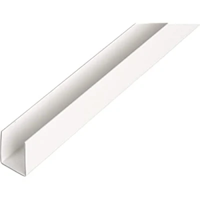 Afbeelding van Alberts 484514 U profiel kunststof, wit 1000 x 12 10 mm