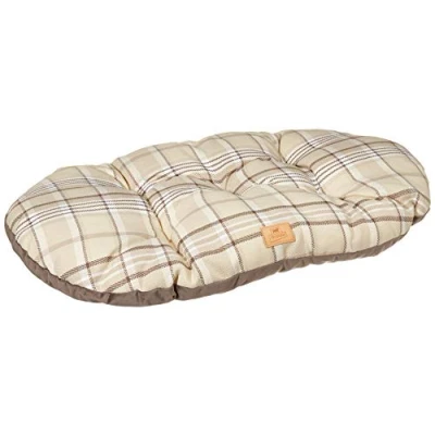 Afbeelding van Ferplast Gewatteerd kussen voor honden en katten SCOTT 78/8, omkeerbaar, Schots, zacht fluweel, wasbaar, bruin