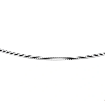 Afbeelding van Zilver Gerhodineerde Collier omega rond 1 1329069