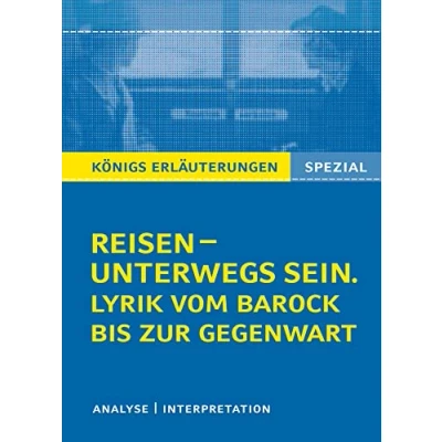 Afbeelding van Reisen unterwegs sein. Lyrik vom Barock bis zur Gegenwart