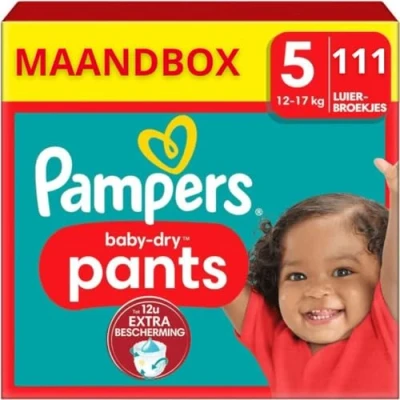 Afbeelding van Pampers Baby Dry Pants Maat 5 111 Luierbroekjes Maandbox