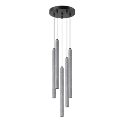 Afbeelding van Sollux Pastelo Hanglamp, cluster, modern, beton, 5 x G9