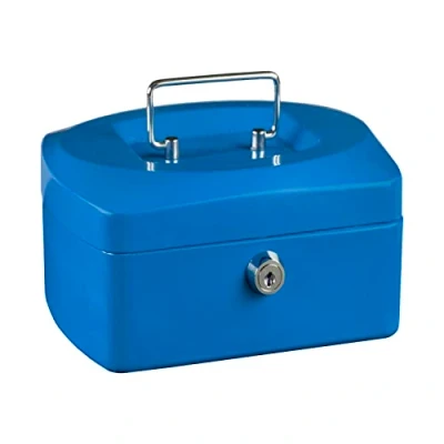 Afbeelding van Idena 50027 Geldkistje 6&quot;, afm. 155 x 120 90 mm, kleur blauw, 1 st.