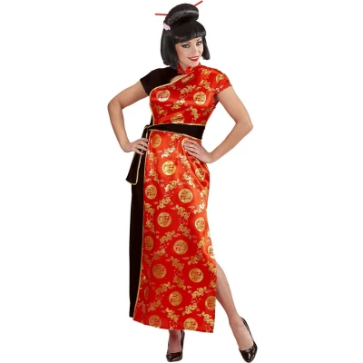 Afbeelding van Widmann Aziatisch &amp; Indisch Kostuum China Girl Foek Mi Vrouw Rood Small Carnavalskleding Verkleedkleding