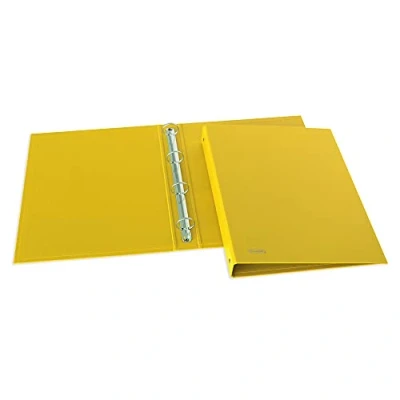 Afbeelding van FAVORIT Sprint ringmap van karton, 22 x 30 cm, 4 ronde ringen mm, geel 400173352