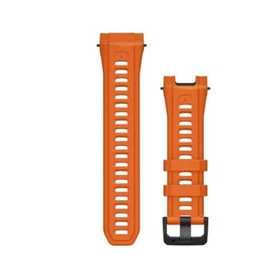 Afbeelding van Garmin Instinct 3, 50 mm vervangende smartwatchband, origineel accessoire, oranje (Ember Orange), Ember Oranje, Eén maat, Modern