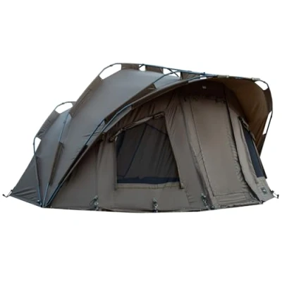 Afbeelding van MK Angelsport Fort Knox 1 2 personen tent karpertent vistent complete set incl. rubberen hamer Dome Bivvy