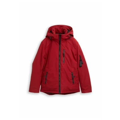 Afbeelding van TOM Tailor MIT Abnehmbarer Kapuze Winterjas, Heren, Maat: XXL, Coach red