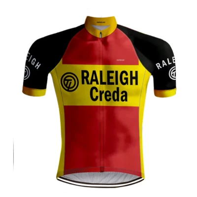 Afbeelding van Retro Wielershirt TI Raleigh rood REDTED