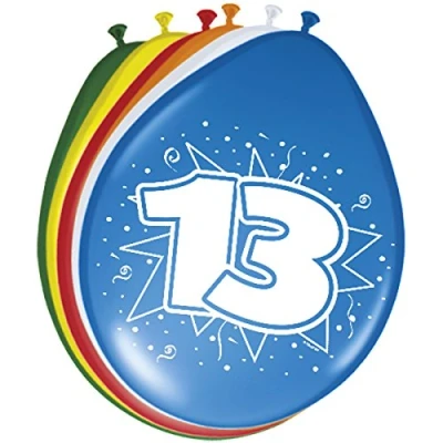 Afbeelding van Ballonnen 15 jaar 8 stuks