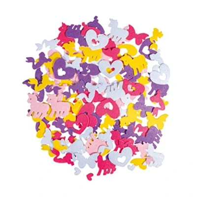 Afbeelding van Rayher Vilt motieven sprookjes mix, ca. 4 cm, 120 stuks, zelfklevend, kleuren/motieven gemengd, vilten stickers om te decoreren, 43001999