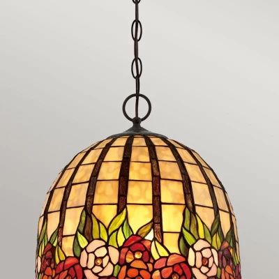 Afbeelding van Bohemian Hanglamp Steady Lighting Glas E27 L: 38.1cm Voor Binnen Woonkamer Eetkamer Brons