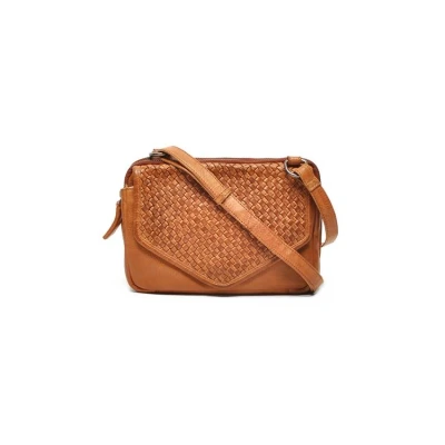 Afbeelding van Berba Kleine Schoudertas / Crossbody Tas Dames Leer San Remo Cognac