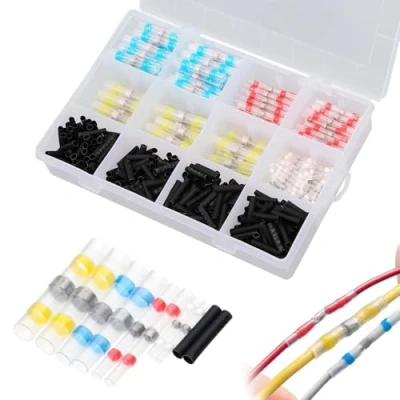 Afbeelding van mizikuu 500 stuks soldeerverbinding set, krimpkous connector soldeer afdichting draad waterdichte kabel voor automotive marine boot elektronica industrie
