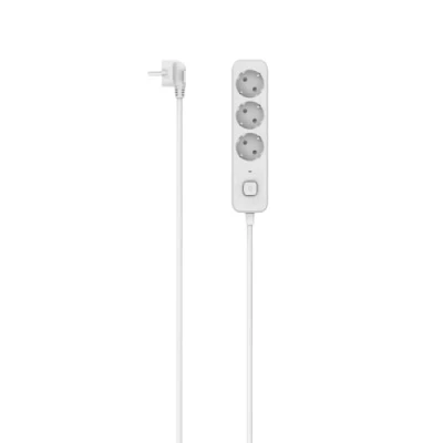 Afbeelding van Hama Stekkerdoos met schakelaar, 3 voudig, 1,4 m (stekkerdoos, voudige stekkerdoos, meervoudige stekker, aanraakbeveiliging, led functionele lamp, 45) wit