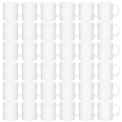 Afbeelding van MR.R Set van 36 sublimatie blanks vaatwasser witte keramische koffiemokken 325 ml blanco klassieke drinkbeker mok voor melk thee cola water