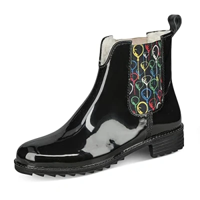 Afbeelding van Rieker P8280 09 Rubberlaarzen voor dames, zwart, 39 EU
