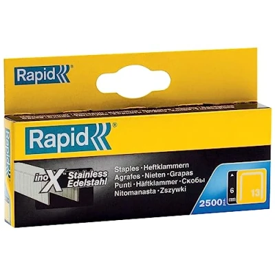 Afbeelding van Rapid Nr. 13 fijndraadnieten RVS 6 mm, 2.500 stuks 11830726