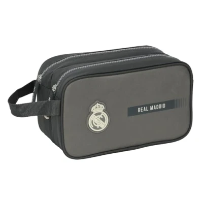 Afbeelding van Reistasje Real Madrid C.F. Grijs Sportief 26 x 15 12.5 cm