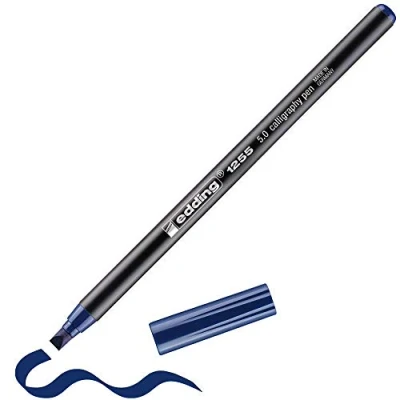 Afbeelding van edding 1255 kalligrafie pen staalblauw 1ST 5,0 mm / 4 125550 017
