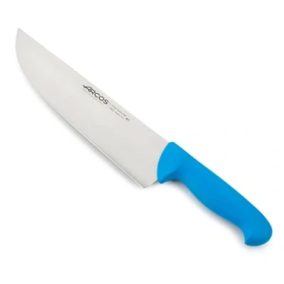 Afbeelding van Arcos Serie 2900 slagermes steakmes lemmet nitrum roestvrij staal 250 mm handgreep polypropyleen kleur blauw