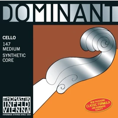 Afbeelding van Thomastik enkele snaar voor Cello 4/4 Dominant A nylonkern, chroom omsprekend, medium