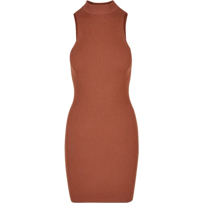 Afbeelding van Urban Classics CUT OUT Sleevless Etuijurk, Dames, Maat: 3XL, Terracotta
